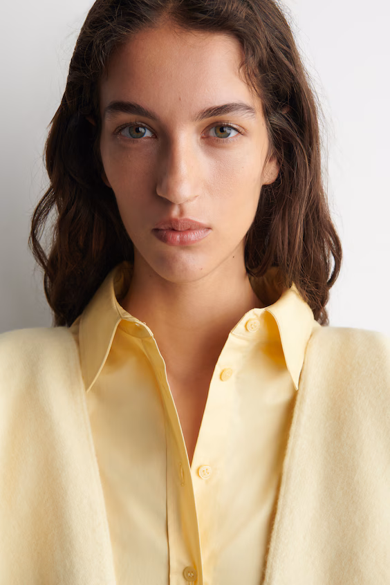 Рубашка из хлопка комфортного кроя