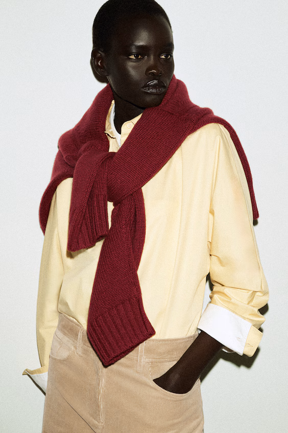 Рубашка из хлопка комфортного кроя