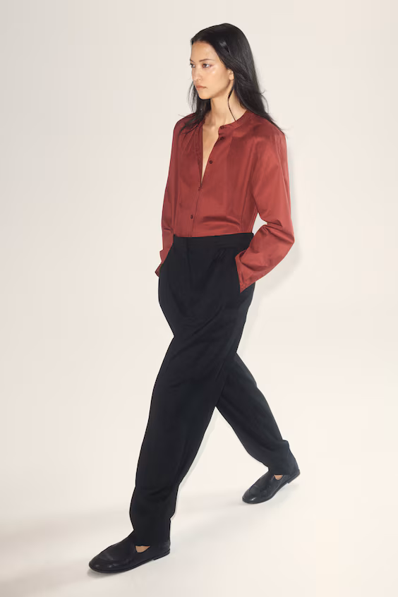 Рубашка из хлопка с класическим воротником