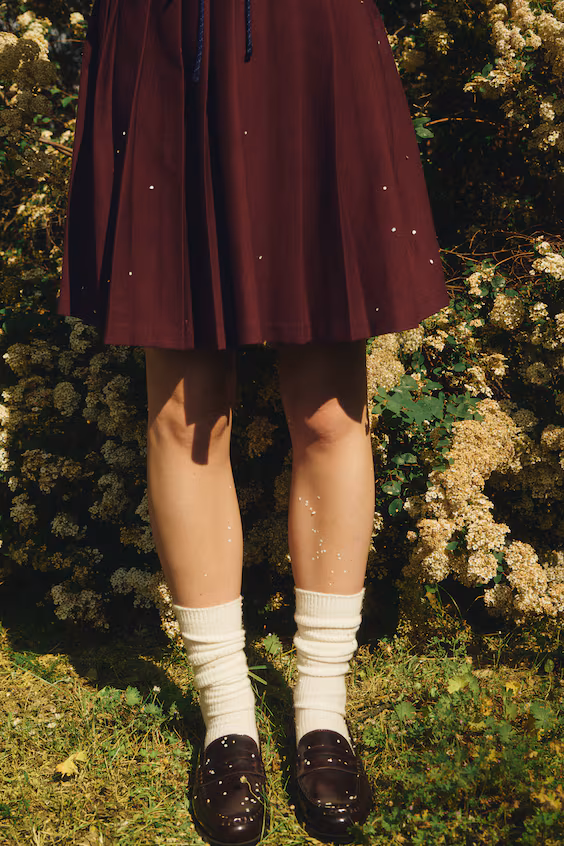 Мини-юбка с воланами