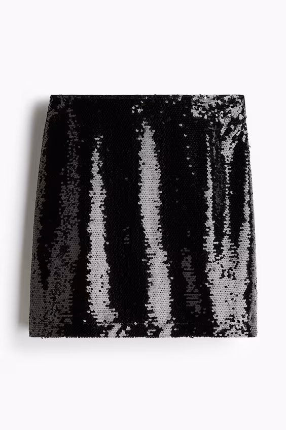Юбка с пайетками