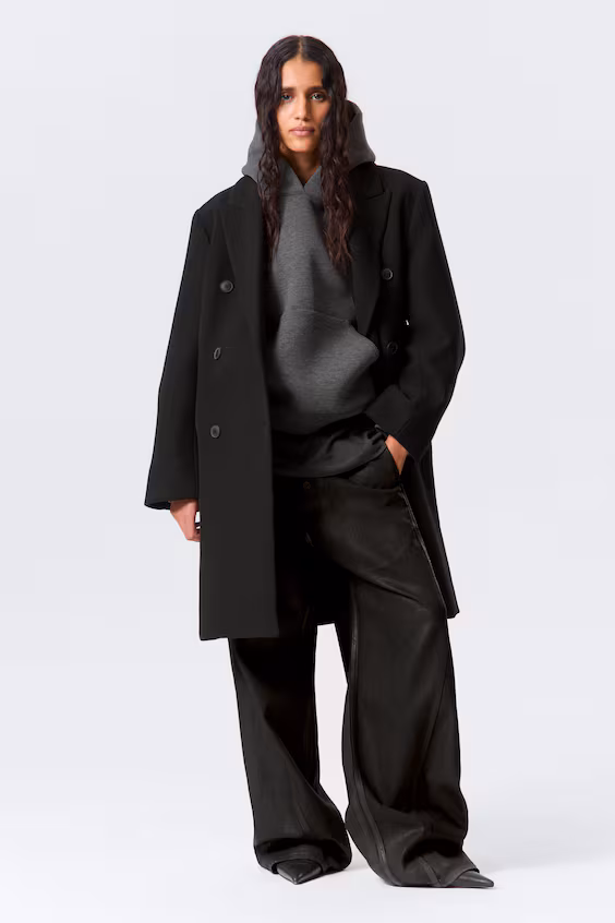 Пальто логан до колена из шерстяной смеси