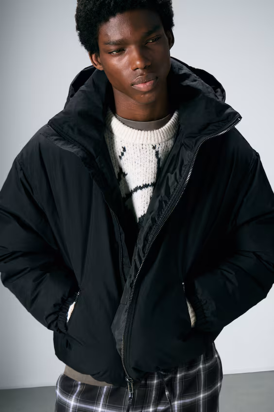 Стеганый жилет с капюшоном h&m