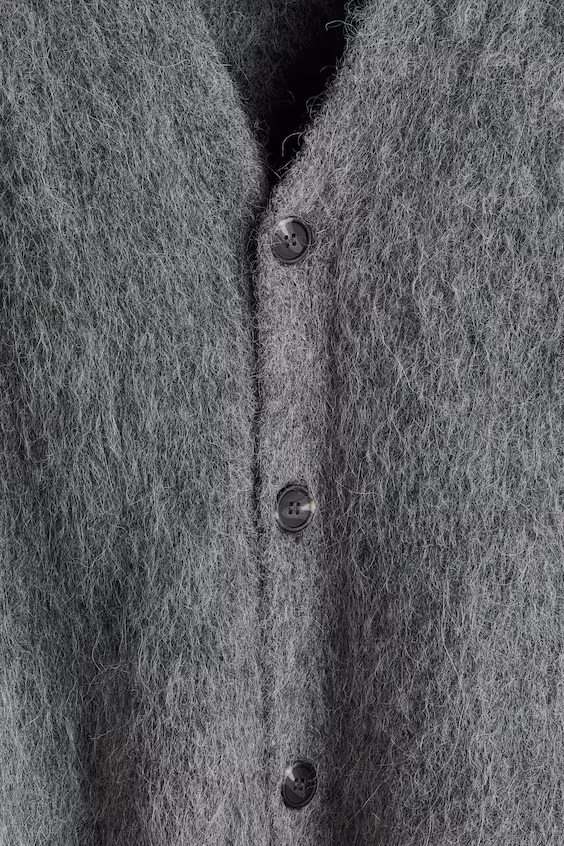 Кардиган loose fit из смесовой альпаки