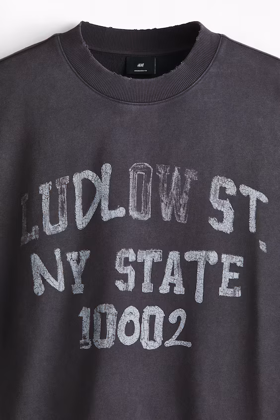 Худи с принтами oversized fit