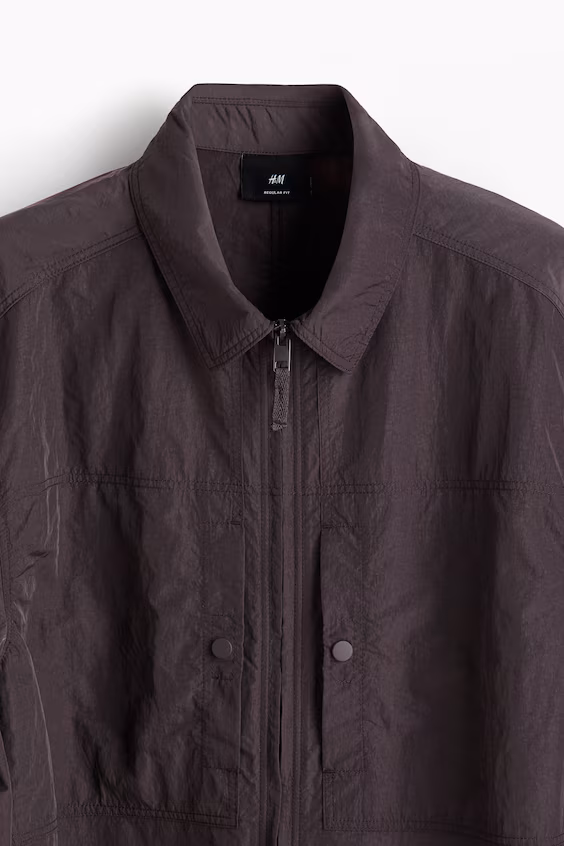 Куртка-рубашка из нейлона regular fit