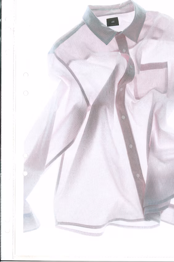 Рубашка в складку oversized fit