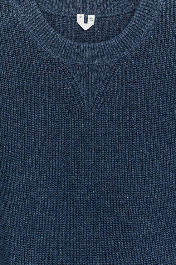 Хлопковая и льняная свитер