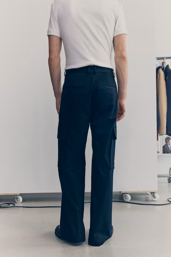 Брюки cargo из шерстяной смеси