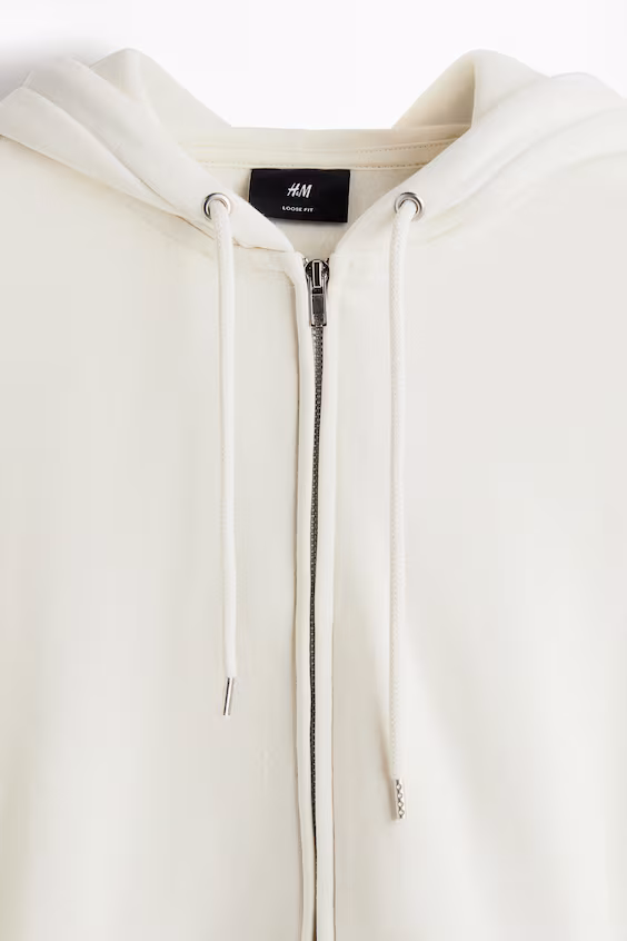 Пальто с капюшоном и молнией свободного кроя