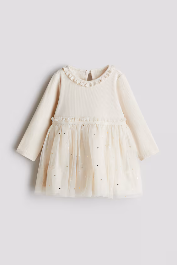 Платье с юбкой из тюля