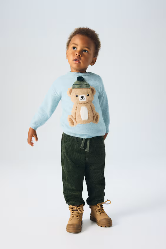 Брюки из хлопковой вельветовой ткани