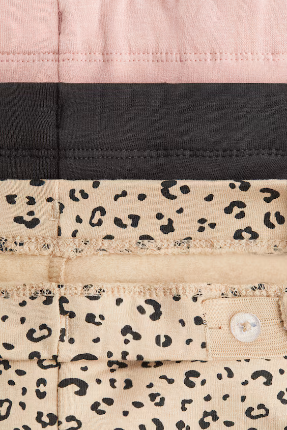 Набор из 3 леггинсов из джерси с начесом