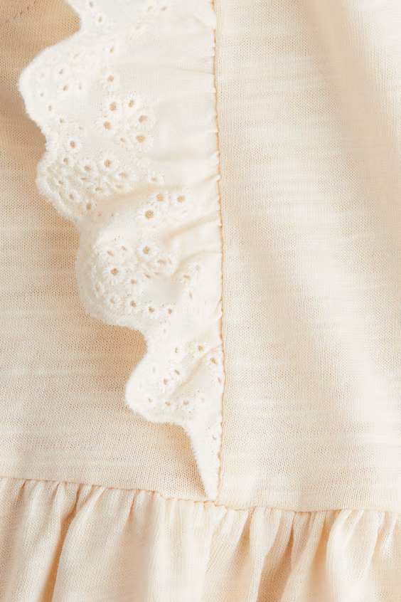 Платье из хлопка с оборками