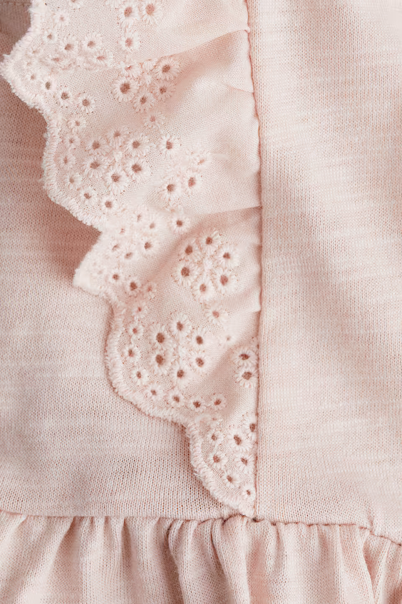 Платье из хлопка с оборками