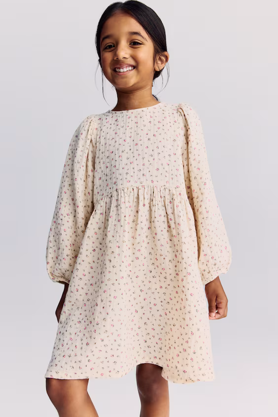 Платье из хлопковой муселина