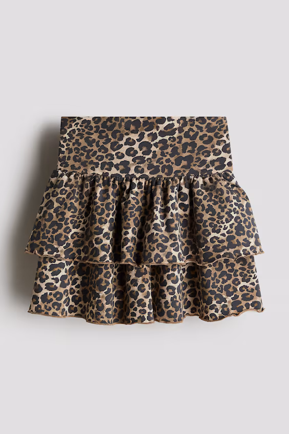 Юбка с складками и завышенной талией