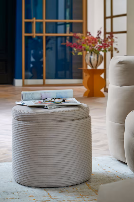 Пуф с функцией хранения