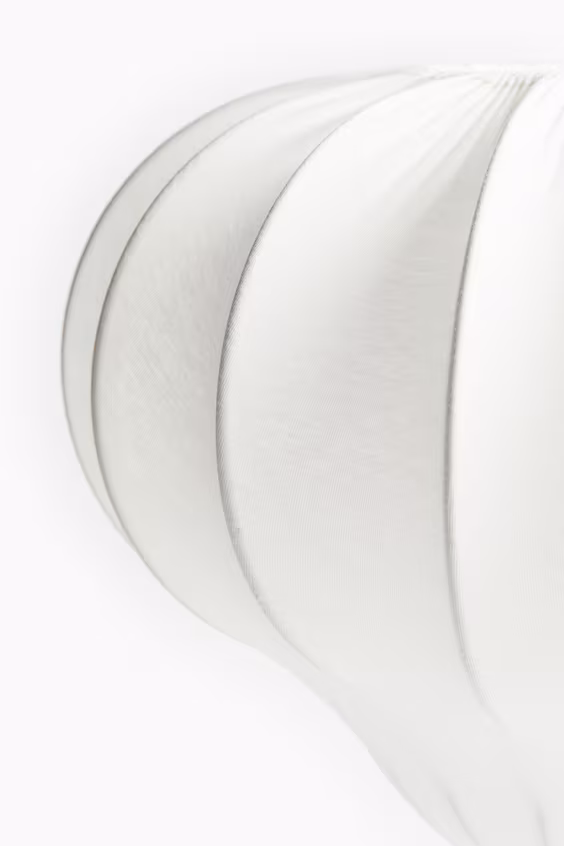 Подвесной светильник в тканевом чехле