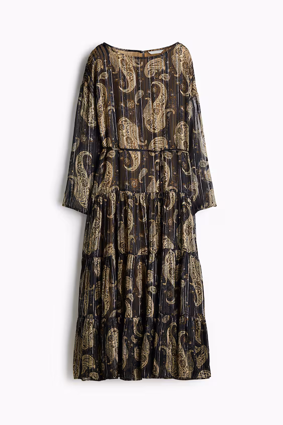 Шифоновое платье h&m