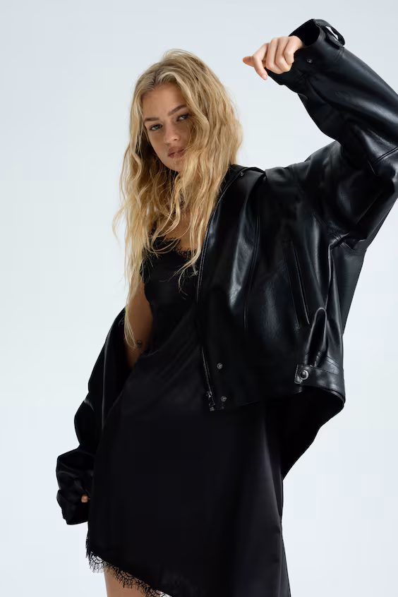 Платье-майка из джерси с кружевом h&m