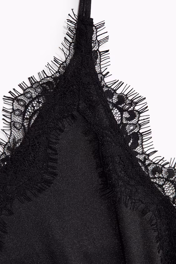 Платье-майка из джерси с кружевом h&m