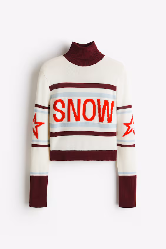 Свитер из вязаного меланжевого полотна