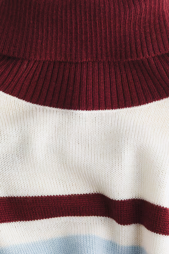 Свитер из вязаного меланжевого полотна