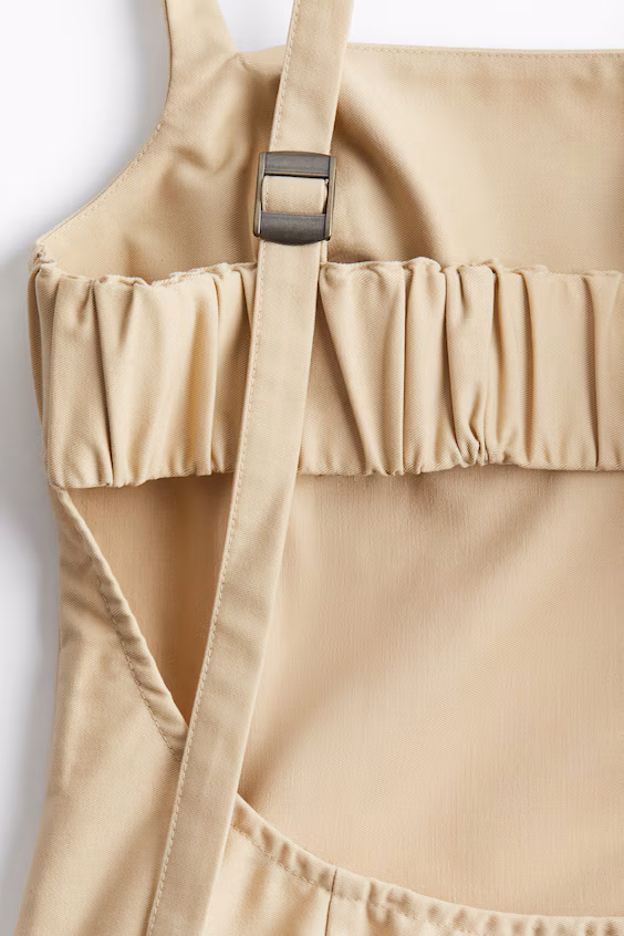 Платье с плиссированной юбкой и открытой спиной h&m