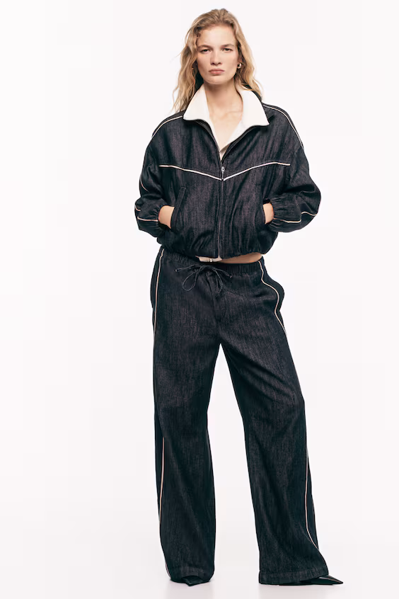 Джинсы с завязкой