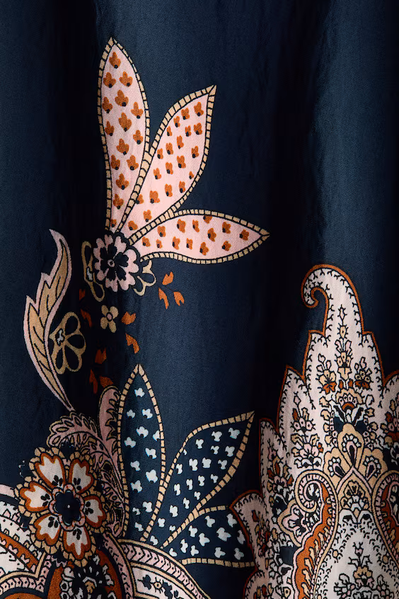 Длинная юбка с оборкой