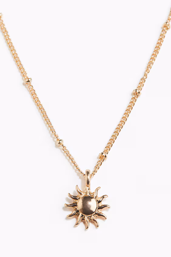 Ожерелье с солнечным пендантом