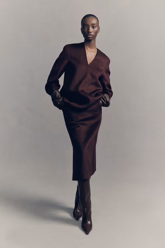 Юбка-карандаш из шерсти