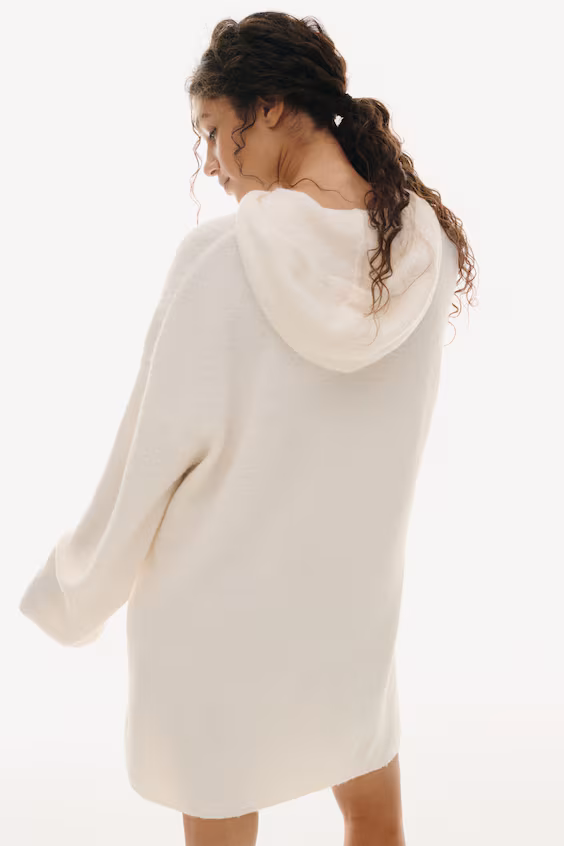 Платье с капюшоном из шерстяной смеси