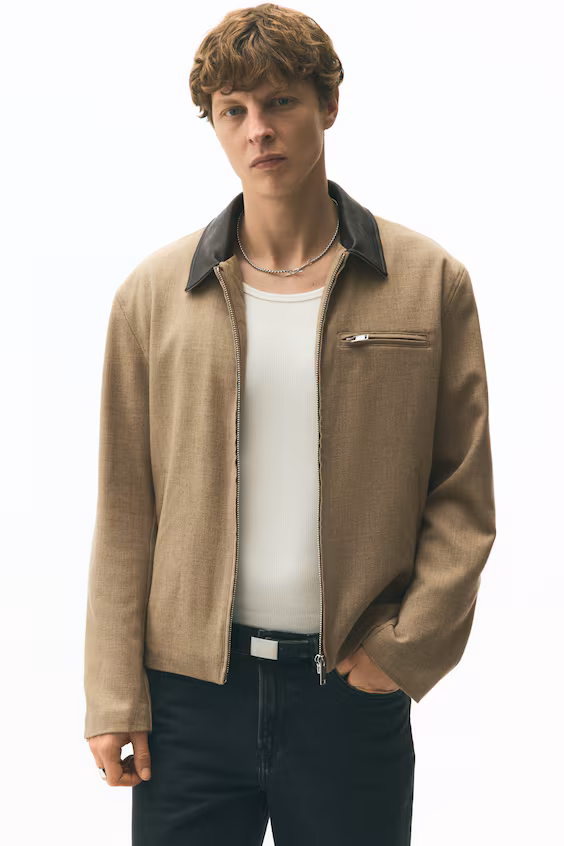 Пальто с обычным воротником regular fit