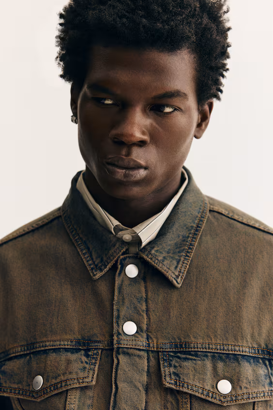 Джинсовое пальто loose fit