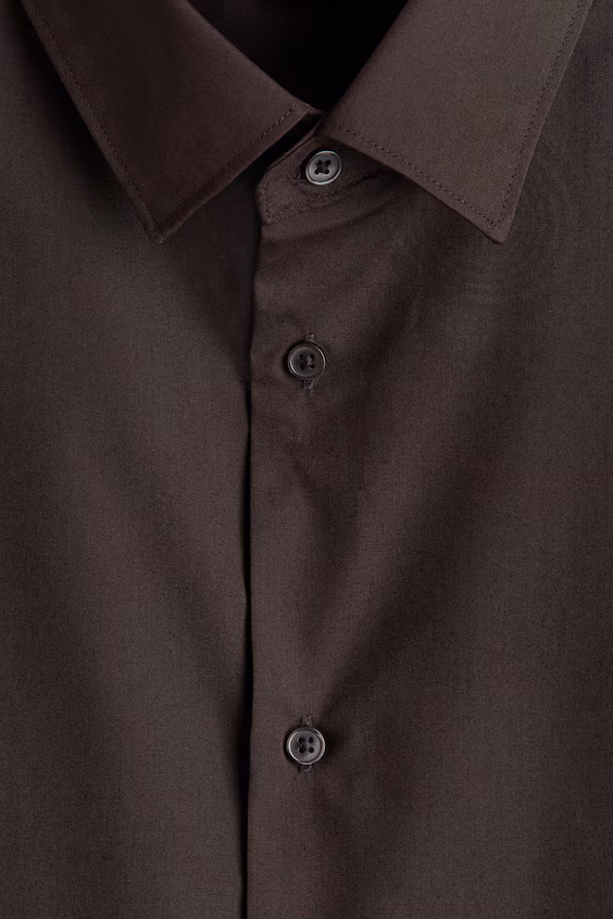 Рубашка легко глаженая slim fit