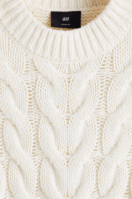 Свитер из мягкой трикотажной пряжи loose fit