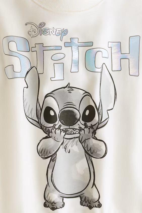 Свитшот оверсайз с принтом