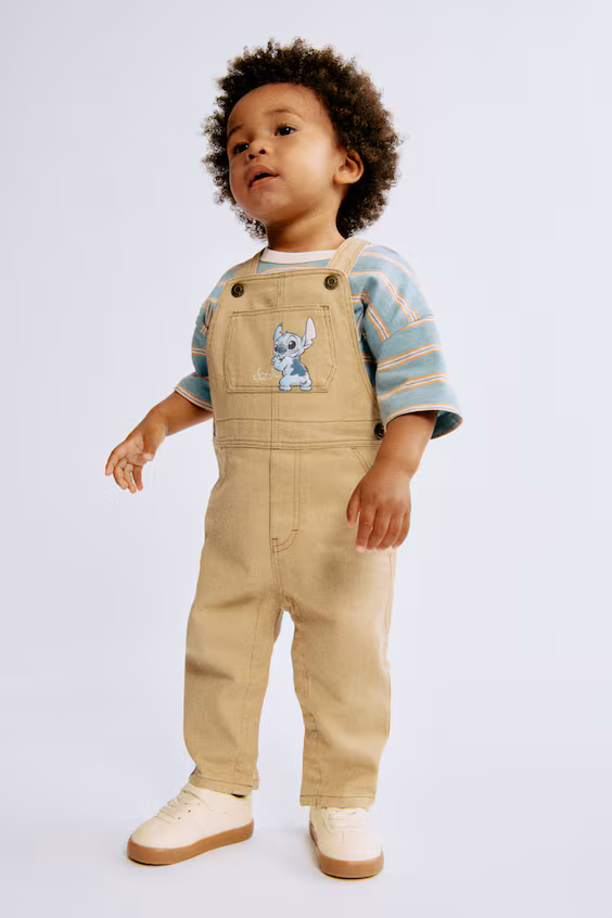 Женский комбинезон из саржи с узором