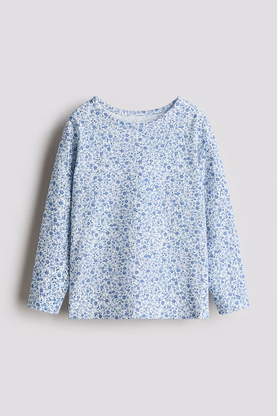 Свитер из джерси с принтом в цветочном стиле