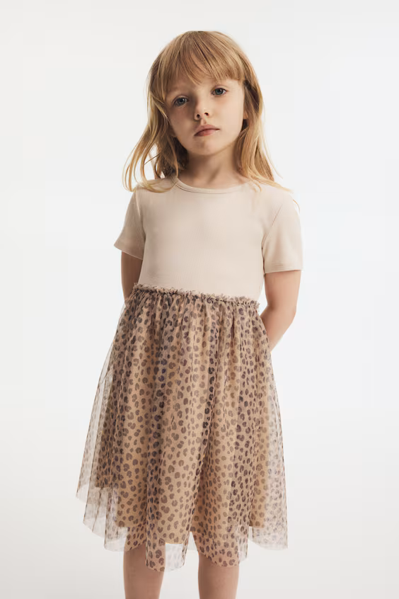 Платье с юбкой из фатина