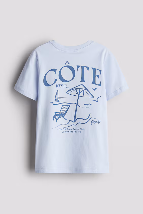 Футболка с принтом h&m