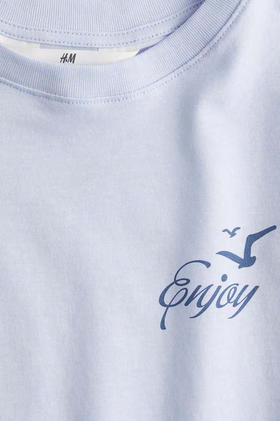 Футболка с принтом h&m