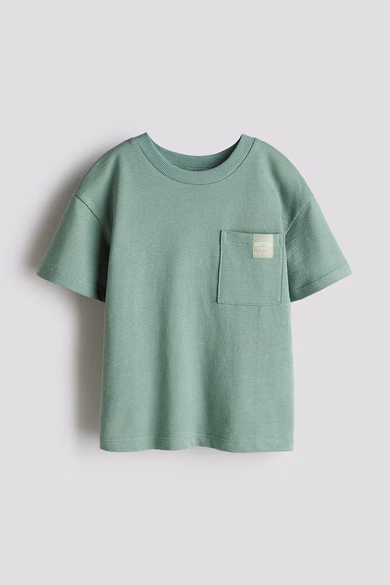 Футболка из хлопкового жаккардового джерси