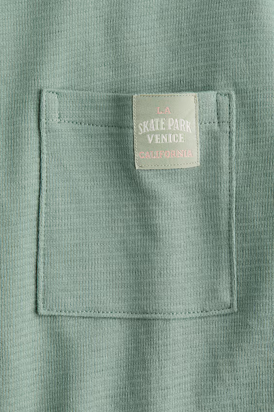 Футболка из хлопкового жаккардового джерси