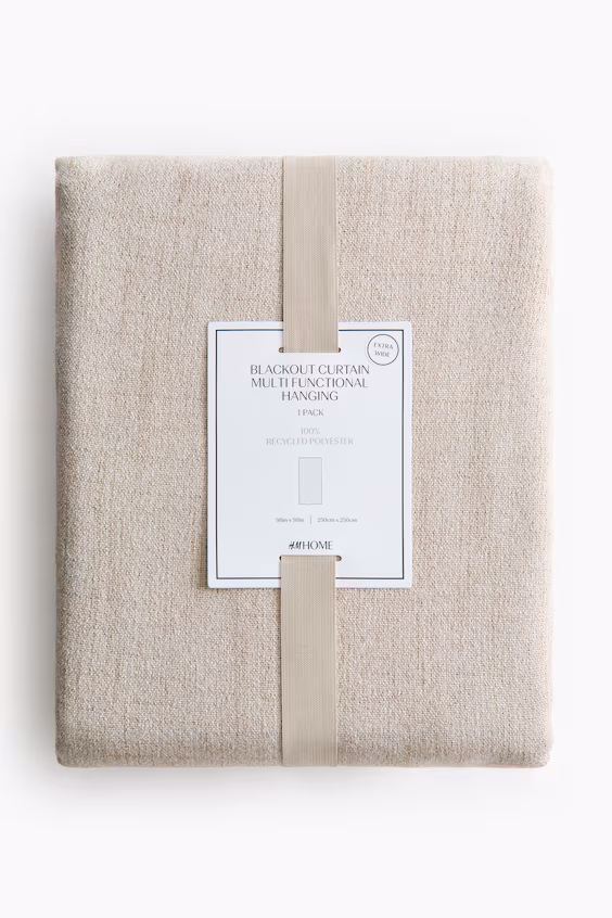 Набор из 1 длинной матовой занавески