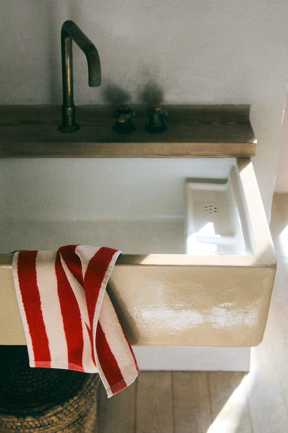 Набор из 2 махровых полотенец для гостей из турецкого хлопка