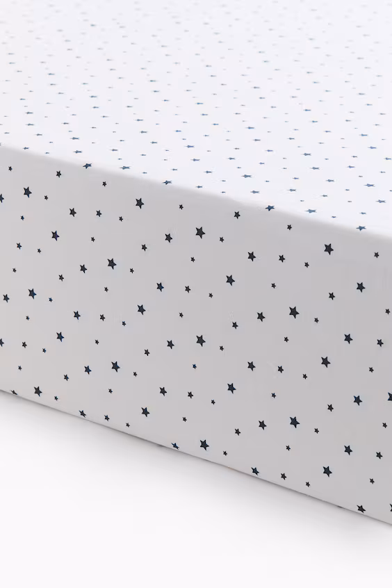 Простынь-чехол из хлопка с узором