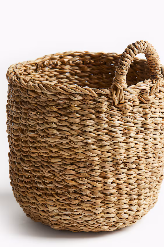 Маленькая корзина для хранения настенная из морской травы